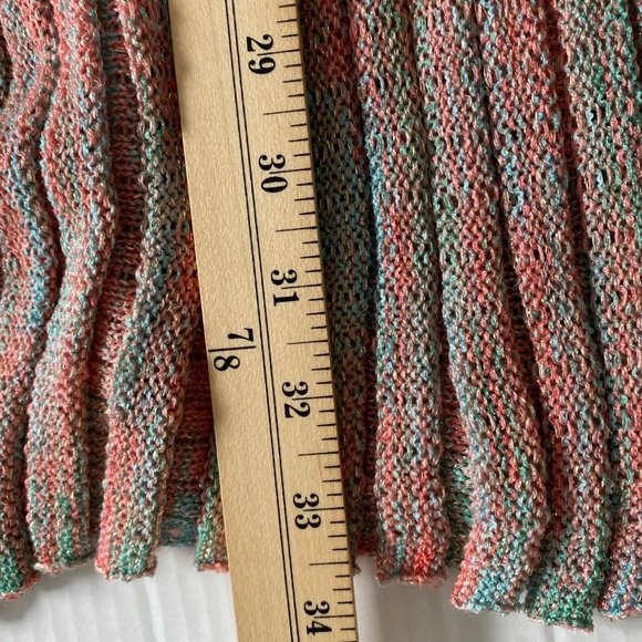 Krazy Kat Womens NWT Pink and Blue Long Line Cardigan with Glitter Size XXL - Picture 9 of 12